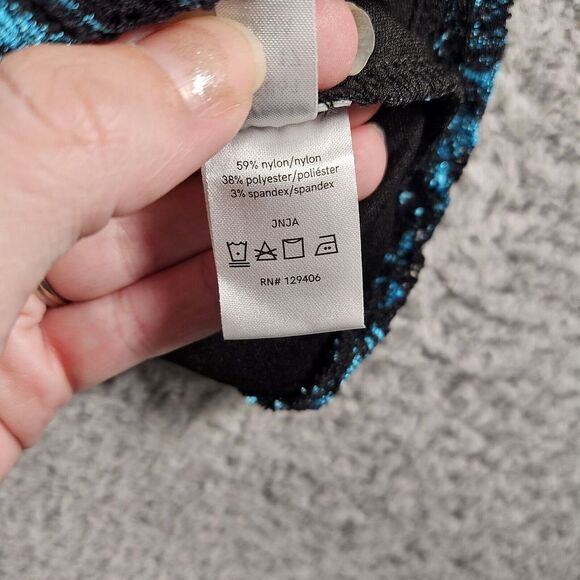 Venus Lace Off Shoulder Top‎ Women S Blue Black Y2K Witchy Whimsygoth Peasant - Picture 6 of 12